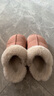 樸西居家情侶短絨棉拖鞋女秋冬家居室內防滑拖鞋厚底保暖加絨棉拖 粉紅色 36-37 曬單實(shí)拍圖