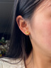 中國黃金三生有杏黃金耳釘女士托帕石足金耳釘女七夕情人節(jié)禮物送女友老婆 三生有杏足金耳釘+情人節(jié)禮盒-1.40 曬單實拍圖