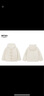 ELLE KIDS童裝 法式經(jīng)典巴莎毛絨絨戴帽外套女童冬款絎棉百搭棉服外套 奶白色 165 (M) 曬單實(shí)拍圖