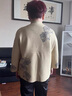 俞兆林（YUZHAOLIN）媽媽裝秋裝新款針織衫兩件套裝中老年女裝春秋毛衣外套時尚洋氣 黃杏 2XL 2XL(建議100-115斤) 曬單實拍圖