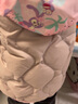 童泰羽絨馬甲冬季嬰兒衣服兒童家居休閑外出上衣TS34D420 淺紫 110cm  曬單實(shí)拍圖