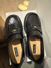 NINE WEST/玖熙樂(lè)福鞋女9W金幣復(fù)古文藝中跟小皮鞋 NP414028KK 黑色38 曬單實(shí)拍圖