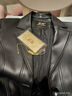 穎輝真皮皮衣女海寧綿羊皮短款外套修身西裝皮夾克年輕款洋氣春秋新款 黑色 XXL 曬單實(shí)拍圖