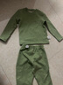 family by gb3096好孩子兒童保暖內衣套裝雙面磨毛羊絨蠶絲秋衣秋褲中大童睡衣 綠色3098 常規 春秋款 110 加大1碼拍 曬單實(shí)拍圖