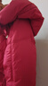 真維斯（JEANSWEST）冬季羽絨棉服棉衣女士短款2024新款爆款中年媽媽加厚中款棉襖外套 酒紅色 L 建議105-120斤 曬單實(shí)拍圖