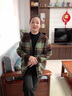 羅蒙（ROMON）媽媽裝春秋裝外套女秋冬新款洋氣格子開衫中老年春秋高貴毛呢上衣 綠色 【外套】 XL  建議110-120斤穿 曬單實拍圖