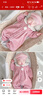 標(biāo)點(diǎn)熊嬰兒夾棉連體衣服加絨加厚女寶寶保暖哈衣新生兒童外出爬服秋冬季 雪尼爾雙圓粉 90碼建議身高80-90 曬單實(shí)拍圖