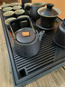 豪峰黑陶2025新款整套茶具套裝泡茶壺蓋碗茶杯實(shí)木茶盤茶臺(tái)七夕節(jié)禮物 【密胺靜心茶盤】【黑陶山鏡】 茶盤尺寸51*31cm 曬單實(shí)拍圖