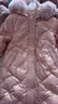 鴨鴨兒童羽絨服女童中長(zhǎng)款洋氣冬季加厚毛領(lǐng)中大童極寒保暖童裝外套WJ 粉色 150 曬單實(shí)拍圖