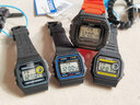 卡西歐（CASIO）卡西歐手表小方塊防水數(shù)顯電子表狂飆安欣同款男女學生運動手表 W-218H-4B2 曬單實拍圖