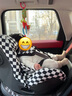 虎貝爾（HBR）安全座椅E360黑白格+嬰兒推車城市漫步車 遛娃神器 曬單實拍圖