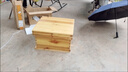 蜜蜂箱全套中蜂煮蠟標準土蜂杉木蜂箱浸蠟意蜂養蜂工具批發(fā) 活底-煮蠟蜂箱+5個(gè)中蜂成品巢框 【帶沙蓋+大隔板】 曬單實(shí)拍圖