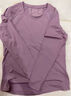 VICTORIATOURIST瑜伽服女寬松透氣運動(dòng)上衣跑步健身瑜伽T恤顯瘦長(cháng)袖罩衫網(wǎng)紗紫XL 曬單實(shí)拍圖