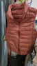 鴨鴨冬季新款女裝時(shí)尚羽絨馬甲女短款輕薄馬夾坎肩立領(lǐng)休閑氣質(zhì)背心K 嫣紅色 L 曬單實(shí)拍圖