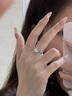 雪花莫桑鉆戒指純銀1克拉鉆戒結婚仿真情侶對戒莫桑石婚戒送女友 雪花鉆戒(50分)【證書(shū)+黑卡】 閉口10號(指圍50mm) 曬單實(shí)拍圖