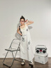 Semir官方正品德訓(xùn)鞋春秋新款通勤女鞋休閑系帶鞋SFYM243035 米黑 37  曬單實(shí)拍圖