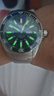 野狼黑緑水鬼手表H3氚氣夜光男士全自動(dòng)機械表鋼帶運動(dòng)潛水男表V1032 黑面款-綠光 曬單實(shí)拍圖