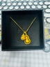 潮宏基足金5G黃金吊墜可轉動(dòng)生日禮物計價(jià) 臻金弘 XPG30017811 約2.75g 曬單實(shí)拍圖