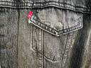 Levi's李維斯男士復古哈靈頓風(fēng)翻領(lǐng)時(shí)尚寬松保暖仿羊羔絨牛仔外套 灰色 A5784-0001 L 曬單實(shí)拍圖