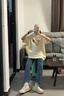 矜持范牛仔褲女2025新款春秋九分高腰褲子夏季小個(gè)子黑色彈力直筒 藍灰【帶腰帶】 1190 27 建議90-100斤 曬單實(shí)拍圖