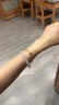 寶鉑琳白月光玉髓手鐲女士高冰透瑪瑙手鐲玉鐲子女寬條圓條生日禮物手鐲 60mm高冰瑪瑙圓條手鐲 曬單實(shí)拍圖