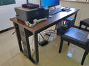 萌熙迪 辦公電腦桌簡(jiǎn)約辦公室家具桌椅組合經(jīng)理總裁大班臺老板桌 140*60cm桌-黑架【不含柜】 曬單實(shí)拍圖