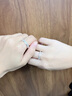 法蔻鉑金戒指情侶pt950白金結(jié)訂婚時尚對戒情人節(jié)生日禮物送女友老婆 輕奢款-星河活口對戒 曬單實拍圖