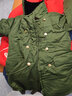 雷矛兒童軍棉大衣加厚保暖網(wǎng)紅寶寶棉襖冬季男童小學(xué)生大衣軍綠色外套 軍綠色（兒童棉大衣） 大碼 建議身高135-150厘米 曬單實(shí)拍圖