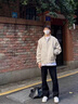 杭潮社提檔版型彈力牛仔褲男款秋季潮牌cleanfit直筒褲子vibe微喇彎刀褲 黑色 XL 【收藏加購優(yōu)先發(fā)貨】 曬單實拍圖