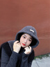 劉潮布巴拉克拉法帽子女秋冬大頭圍針織連帽圍脖披肩一體保暖護耳毛線(xiàn)帽 安可拉紅 不挑頭圍 曬單實(shí)拍圖