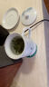 千峰越瓷（qian feng yue ci）陶瓷中式茶杯茶漏帶蓋茶水分離父親節(jié)禮物會議辦公室用男士高檔 4頭望海潮星都茶杯 曬單實拍圖
