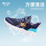 特步兒童童鞋基礎密網(wǎng)魔術貼舒適校園跑鞋 深邃藍/海灣藍 35碼 曬單實拍圖