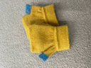 巴拉巴拉兒童手套秋冬季男童女童半指套可愛(ài)卡通加厚保暖新款翻蓋針織手套 黃色調00333 110cm-適用年齡4-6歲 曬單實(shí)拍圖