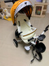 FULAIXIN【折疊、可躺】?jì)和嗆?chē)腳踏車(chē)寶寶兒童車(chē)輕便手推車(chē)雙向嬰兒車(chē) 折疊可躺+離合+鈦空輪 橙萌虎 曬單實(shí)拍圖