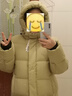 雪中飛女士羽絨服長款冬季加厚過膝保暖美拉德連帽休閑百搭潮流羽絨外套 流星黃 L (165) 曬單實拍圖
