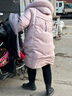 波司登（BOSIDENG）【反季】羽絨服女款中長款脫卸帽大毛領新國標90絨商場同款外套 芝芝莓粉1756 L 170/92A 體重約130-150斤 曬單實拍圖