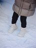 奇諾鼠【官方正品】冬季兒童雪地靴時(shí)髦百搭寶寶加絨短靴防滑軟底棉鞋 米色 24 內(nèi)長(zhǎng)15.8cm適合腳長(zhǎng)15.3cm 曬單實(shí)拍圖