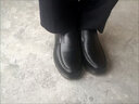 回力皮鞋男商務(wù)軟底男鞋牛筋底中老年人休閑鞋男士防滑耐磨寬松爸爸鞋 2022黑色 42 曬單實(shí)拍圖