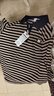 啄木鳥(niǎo)100%純棉女士上衣條紋長(cháng)袖t恤女春秋2025新款中年媽i媽顯瘦polo衫 咖色長(cháng)袖 2XL建議123-133斤 曬單實(shí)拍圖