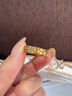 中國黃金（CHINA GOLD）黃金戒指女足金碎碎冰戒指滿(mǎn)天星素生日禮物送女友老婆教師節禮物 【足金】碎碎金戒指約2.7g 曬單實(shí)拍圖