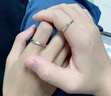老鳳祥足銀莫比烏斯情侶戒指男女士表白求婚對(duì)戒情人節(jié)生日禮物女友老婆 【999足銀】莫比烏斯環(huán)永恒的愛(ài) 曬單實(shí)拍圖