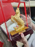 春錦秋鯉馬到成功絨沙金擺件客廳家居客廳酒柜裝飾品辦公室商務紀念品 (順豐)JLF絨沙金小號前程如意馬+禮盒 曬單實拍圖