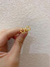 黃金麥穗太陽(yáng)花環(huán)金包銀999耳釘直針扭紋麻花養耳飾送女友禮物520 麥穗耳釘 曬單實(shí)拍圖