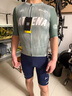 捷酷2025春夏新品ATHENA男士短袖騎行服套裝薄款戶(hù)外反光高彈透氣上衣 灰綠色 L 曬單實(shí)拍圖