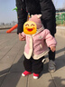 嘟嘟家兒童棉服外套寶寶連帽上衣冬裝男童秋冬保暖棉襖女童童裝 粉色 80 曬單實(shí)拍圖