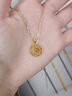 中國黃金（CHINA GOLD）黃金吊墜足金捕夢(mèng)網(wǎng)雪花項鏈莫比烏斯環(huán)套鏈女款生日禮物送老婆 足金吊墜（約1.46g）+S925鏈 曬單實(shí)拍圖