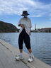 YOOOURTHING七分褲男夏季冰絲薄款休閑短褲男直筒寬松大碼運(yùn)動潮流短褲男 黑色 XL (建議120-145斤) 曬單實(shí)拍圖