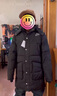 NIKE 耐克童裝男童中長款羽絨服冬季新款兒童保暖連帽上衣外套 曬單實拍圖