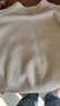羅蒙（ROMON）一線成衣純羊毛衫男士半高領(lǐng)加厚毛衣冬季寬松羊毛針織打底衫 826【半高領(lǐng)】米色 L 曬單實(shí)拍圖