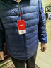 鴨鴨（YAYA）輕薄羽絨服男短款2025年秋冬新款時尚休閑連帽保暖男裝羽絨外套Y 藏青色-連帽 2XL (185) 曬單實拍圖